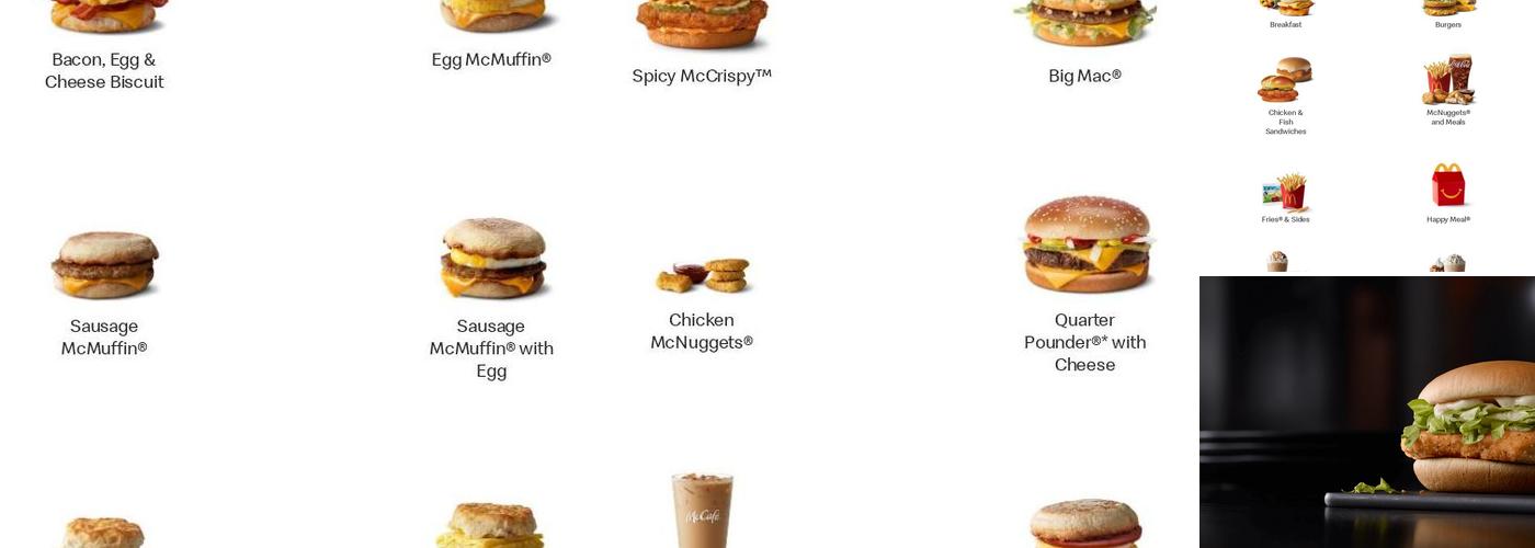 McDonald's Menu
