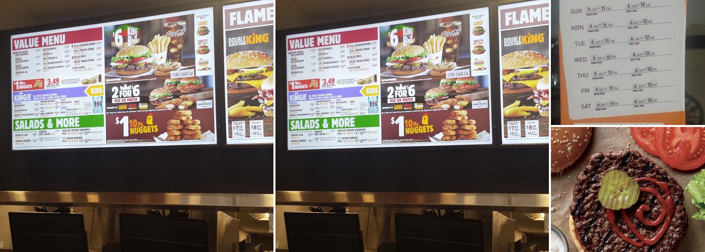Burger King Menu