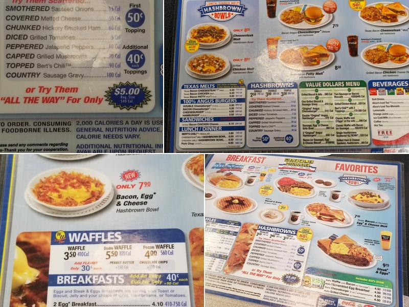 Waffle House Menu