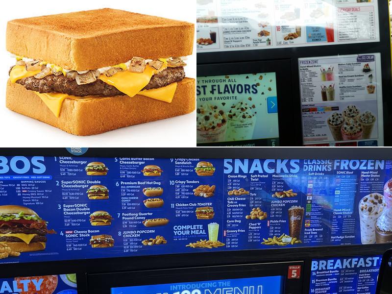 Sonic Drive-In Menu