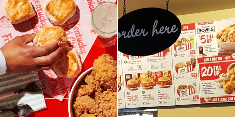 KFC Menu
