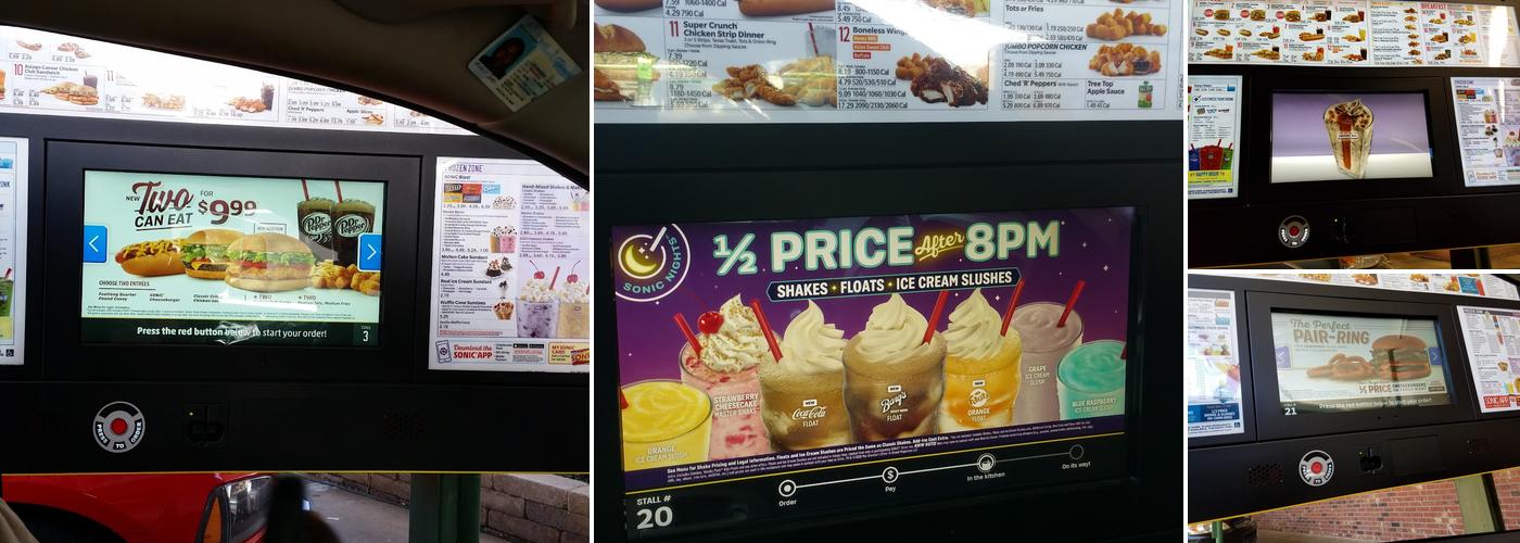 Sonic Drive-In Menu