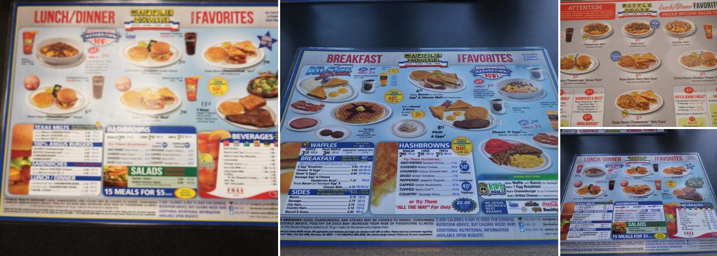 Waffle House Menu