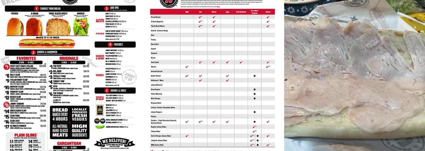 Jimmy John's Menu