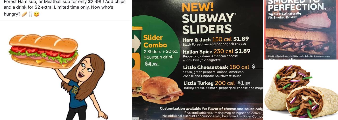 Subway Menu