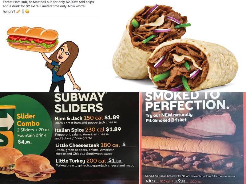 Subway Menu