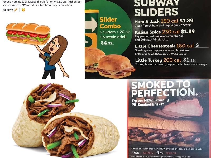 Subway Menu