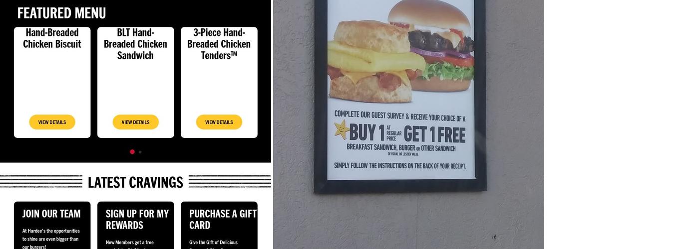 Hardee’s Menu