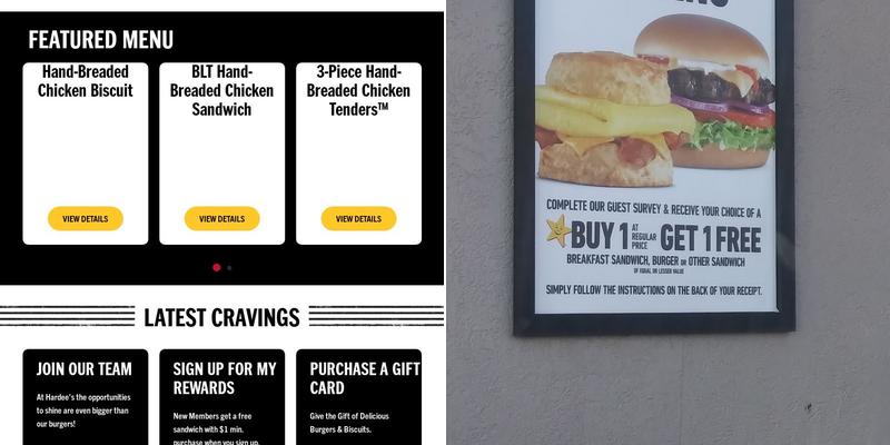 Hardee’s Menu