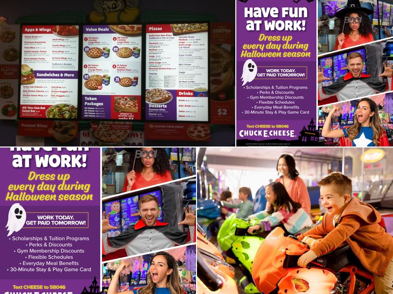 Chuck E. Cheese Menu