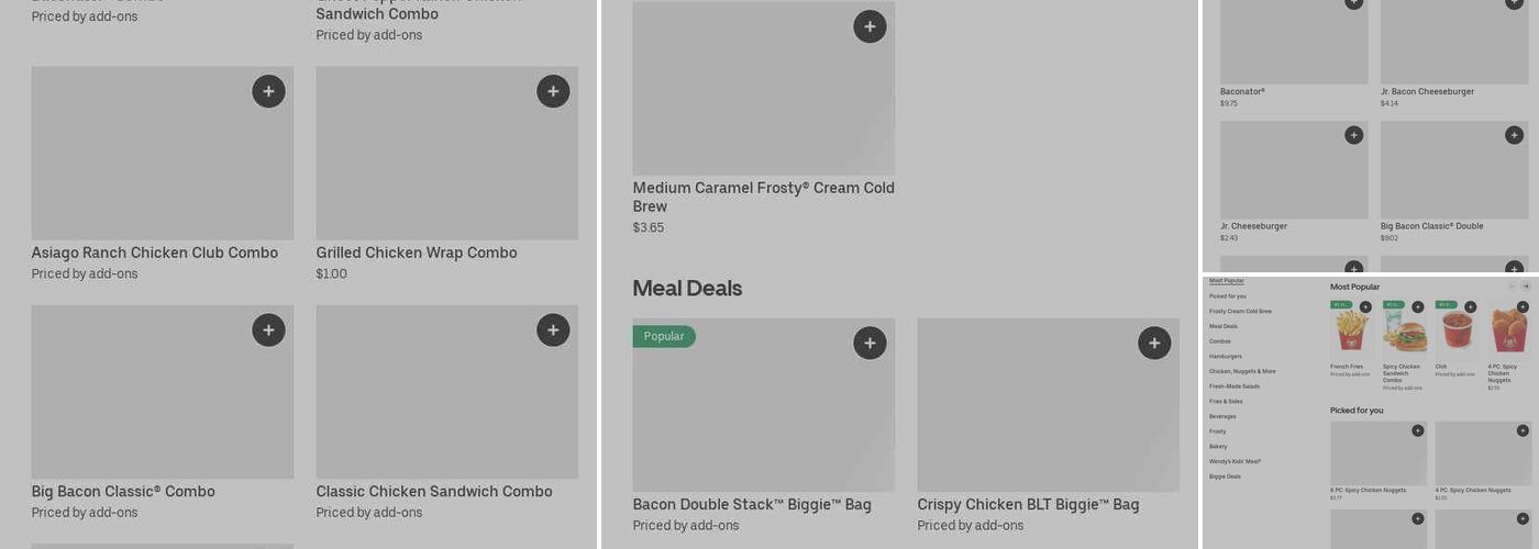 Wendy's Menu