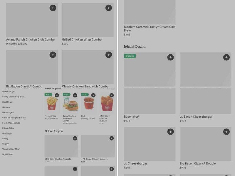 Wendy's Menu