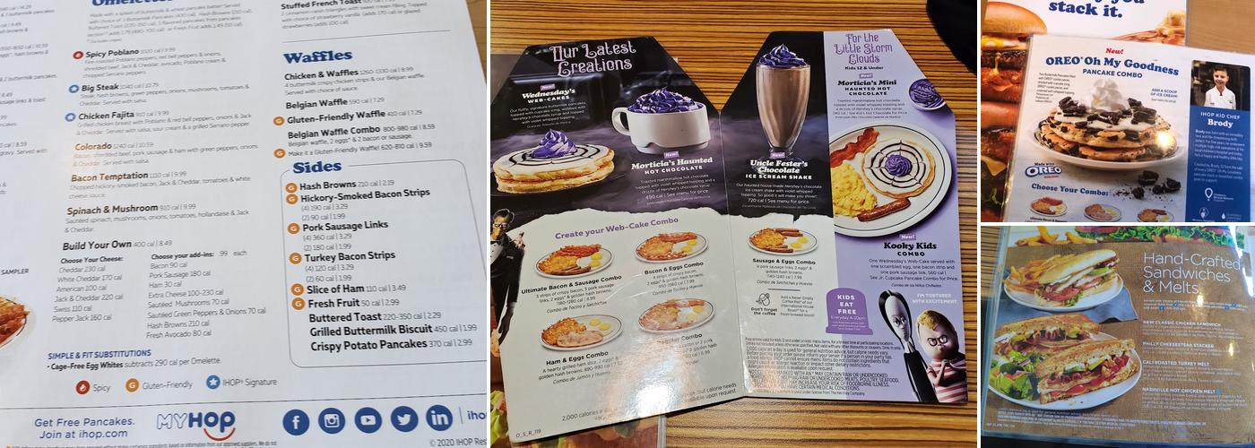 IHOP Menu