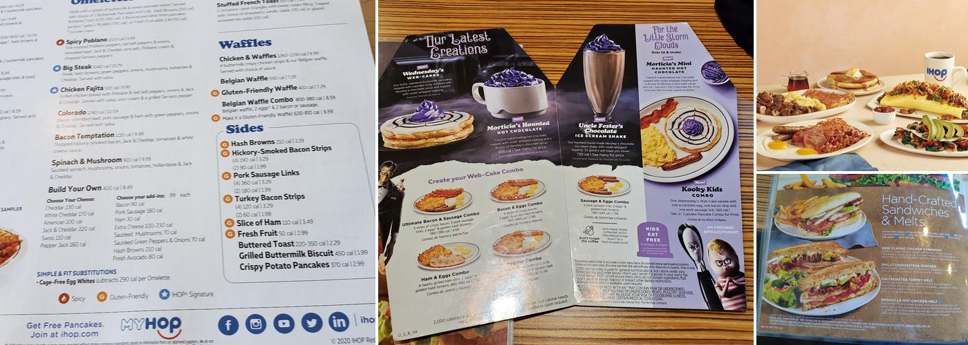 IHOP Menu