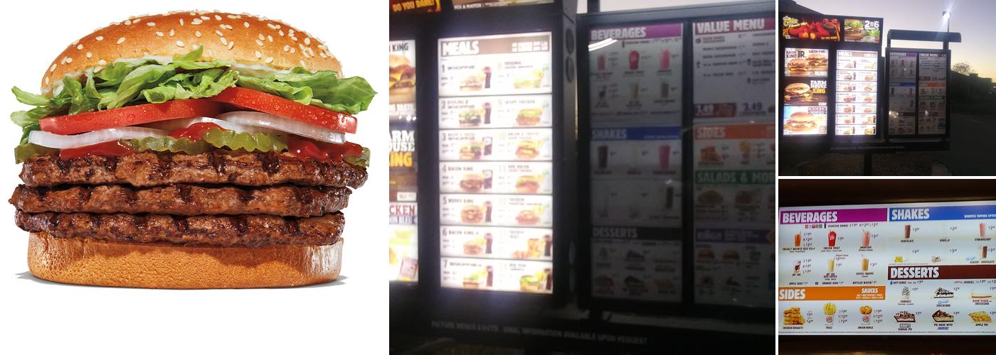 Burger King Menu