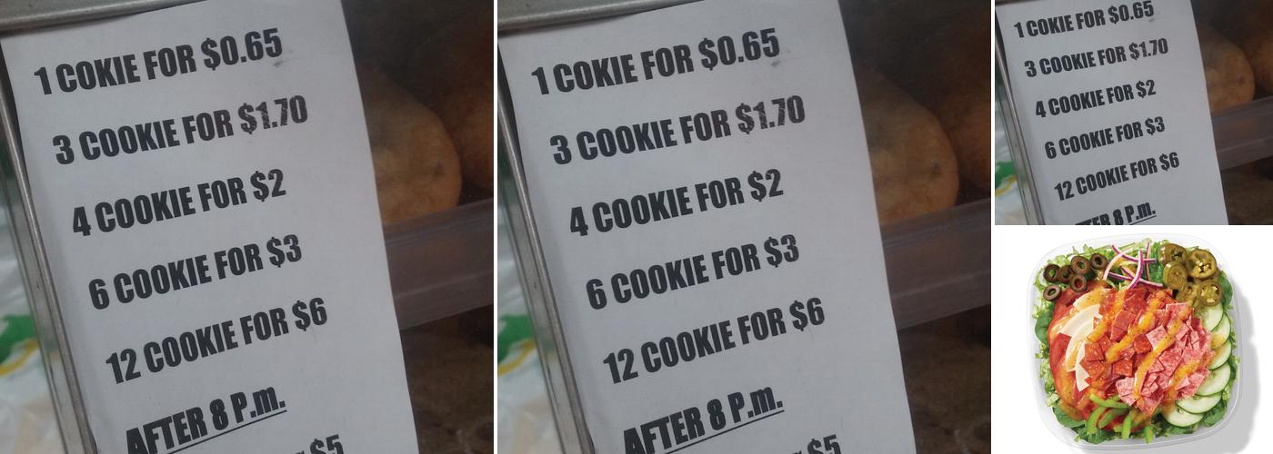 Subway Menu