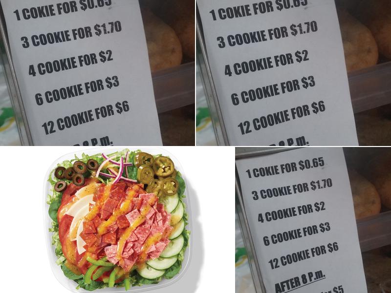 Subway Menu