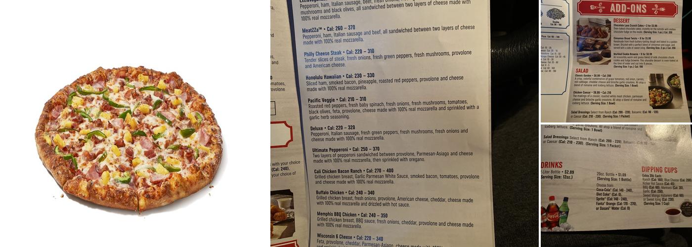 Domino's Pizza Menu