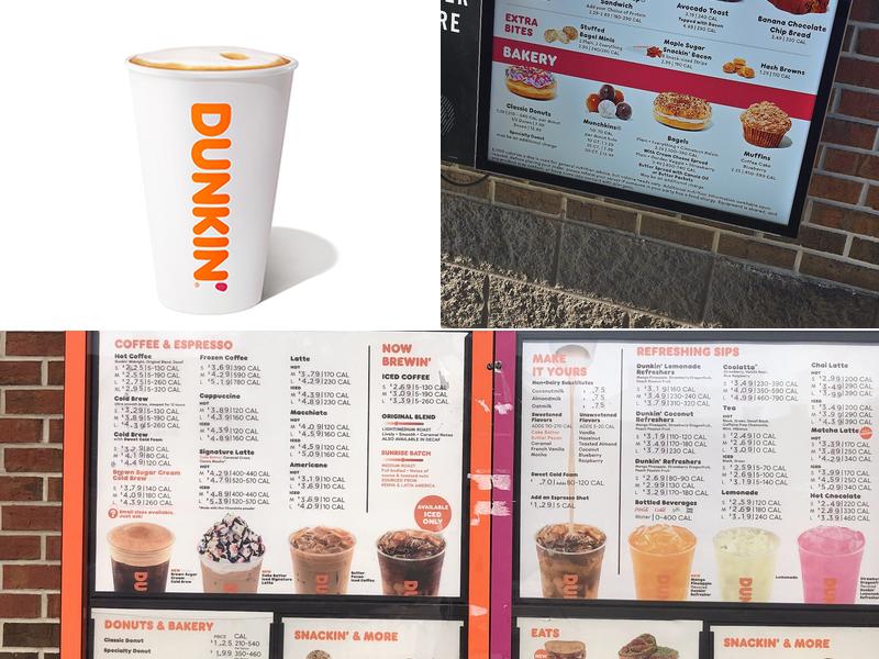 Dunkin' Menu