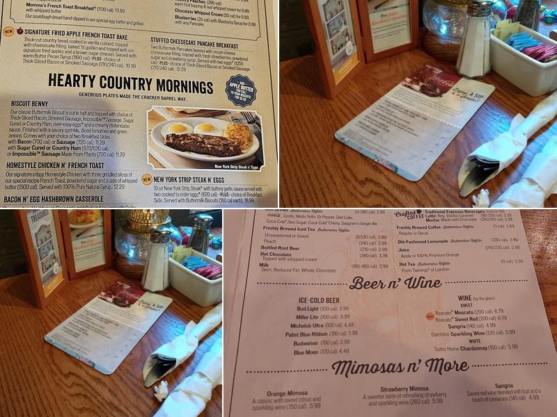 Cracker Barrel Old Country Store Menu