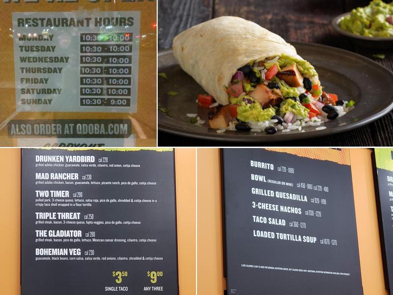 QDOBA Mexican Eats Menu