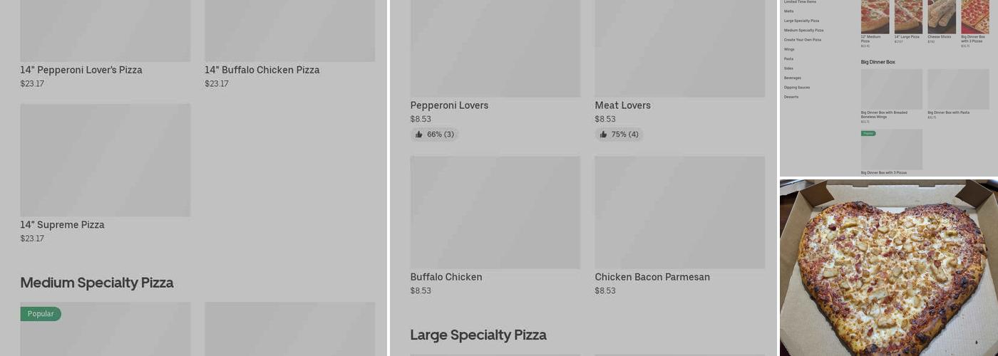 Pizza Hut Menu