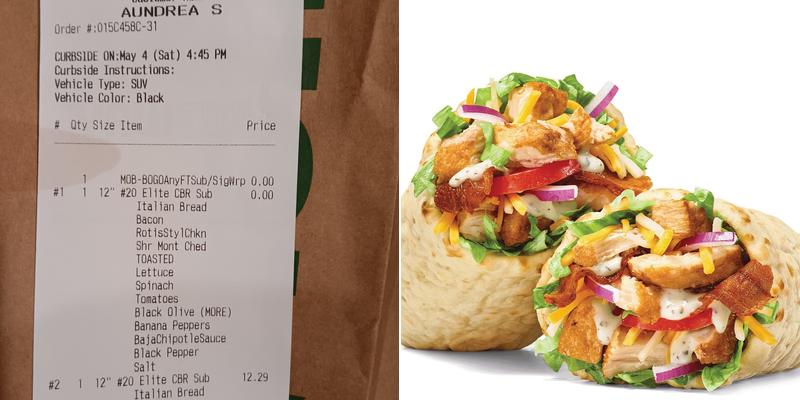 Subway Menu