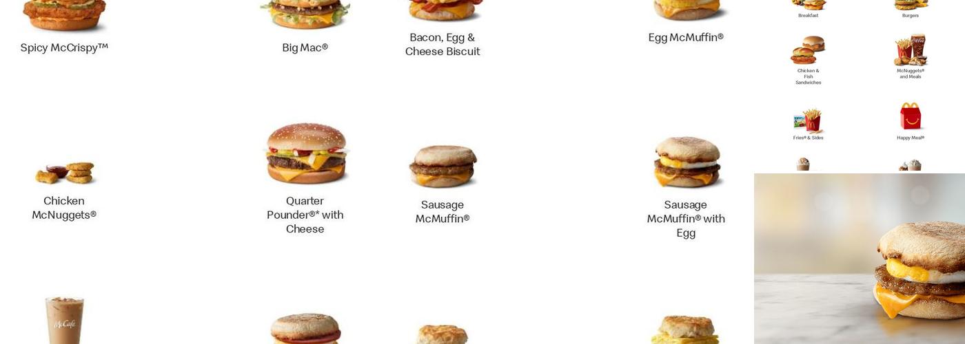 McDonald's Menu