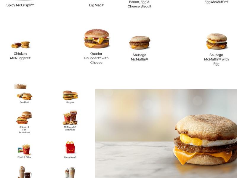 McDonald's Menu