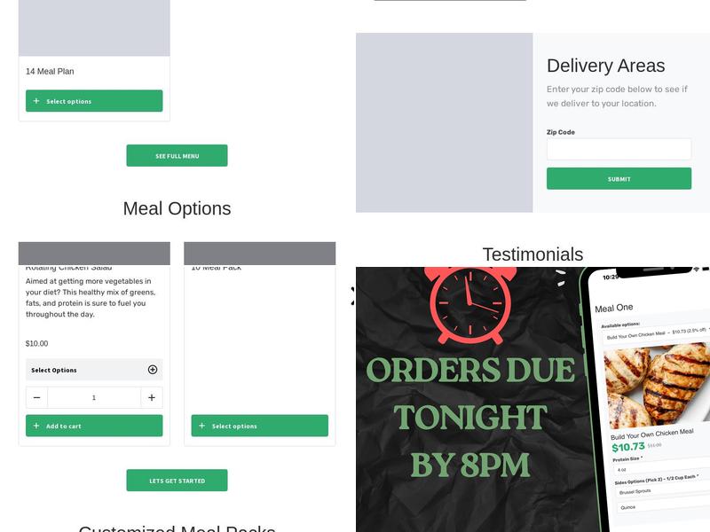 Fit Kitchen Meal Prep & Catering Menu