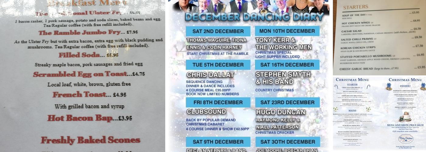 McLarnons Ramble Inn Menu