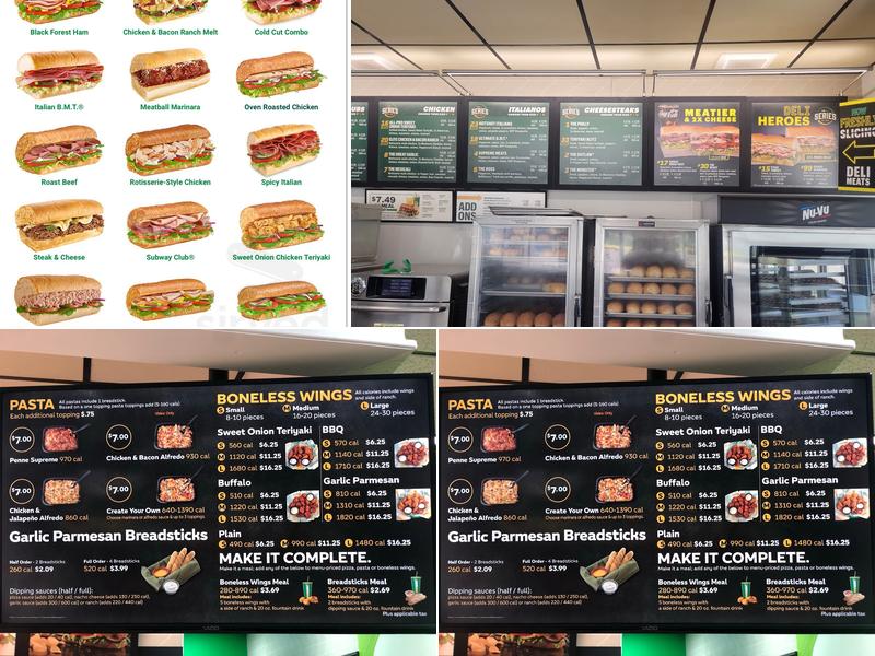 Subway Menu