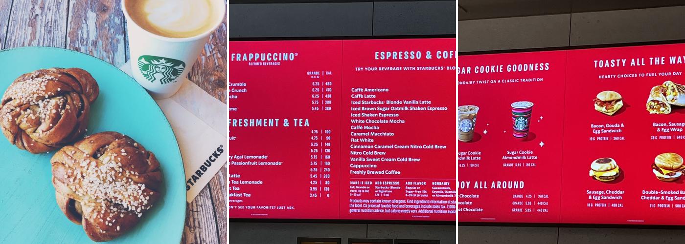 Starbucks Menu