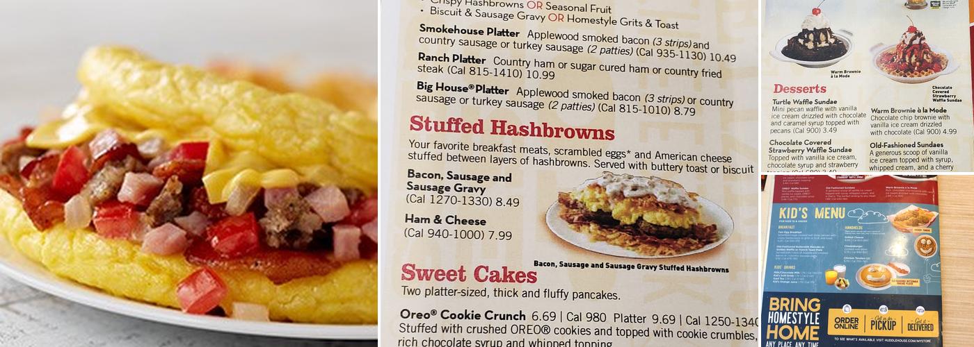 Huddle House Menu