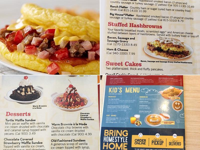 Huddle House Menu