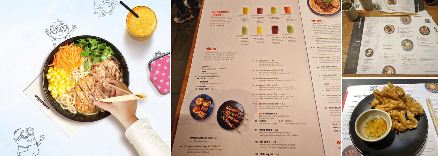 wagamama solihull Menu