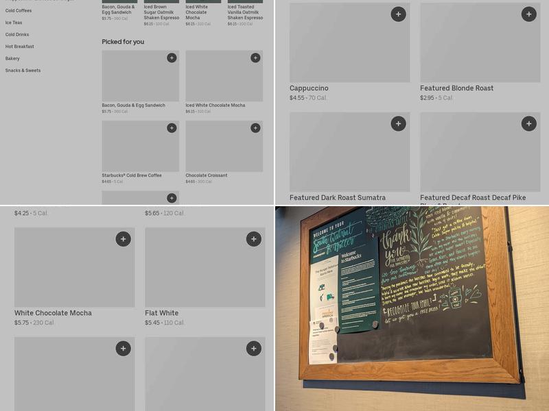Starbucks Menu