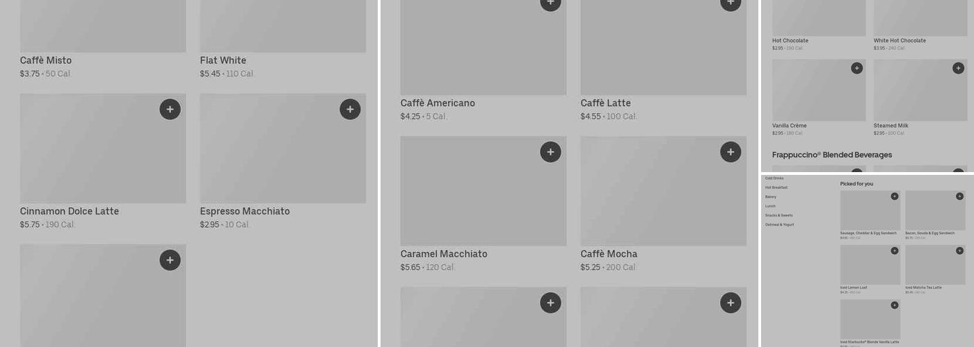 Starbucks Menu