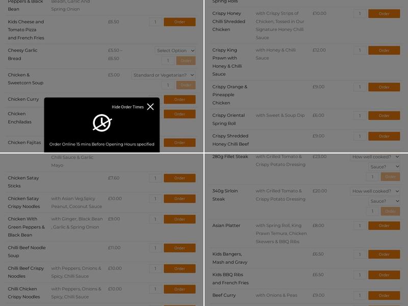 Yoko at the Jet Centre Menu