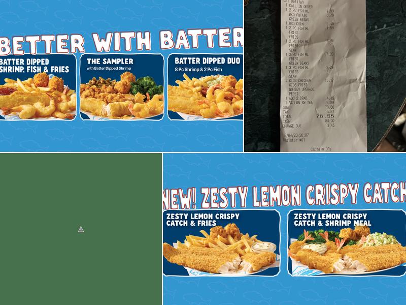Captain D's Menu