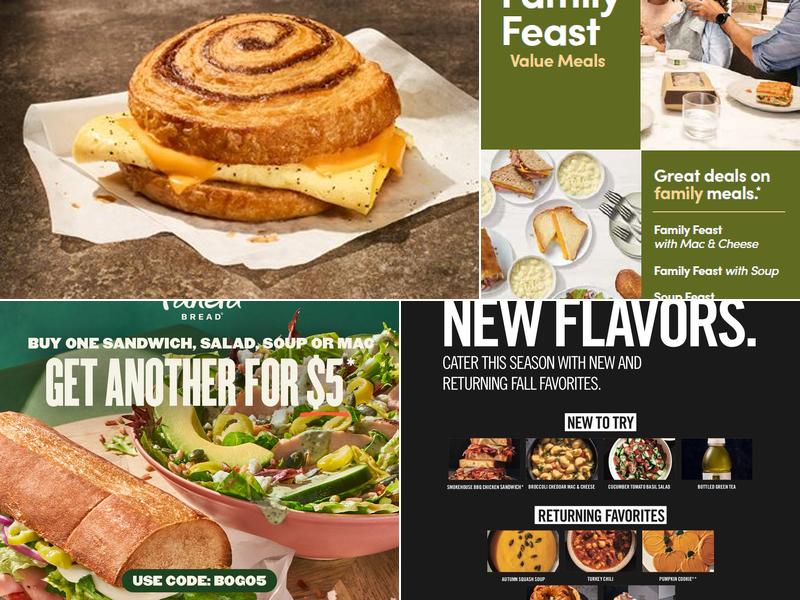 Panera Bread Menu
