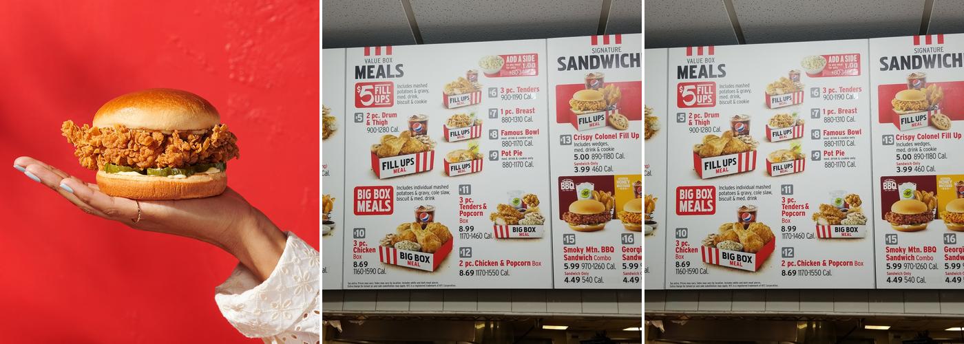 KFC Menu