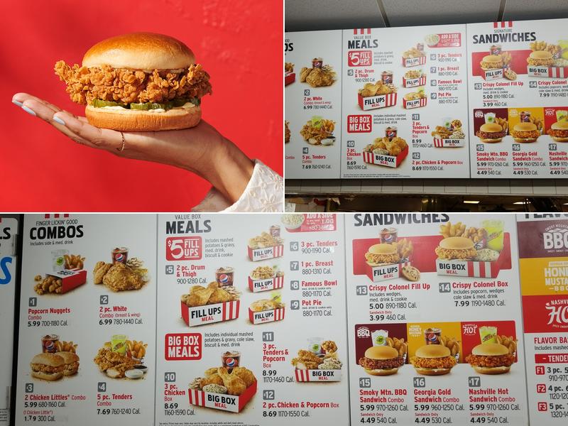 KFC Menu