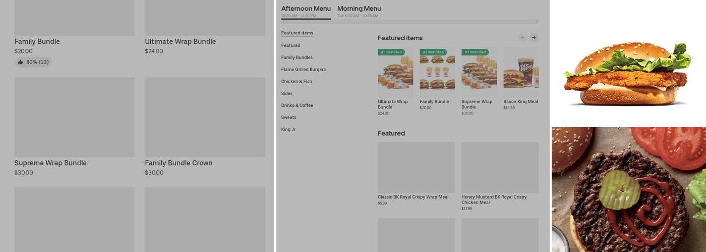 Burger King Menu