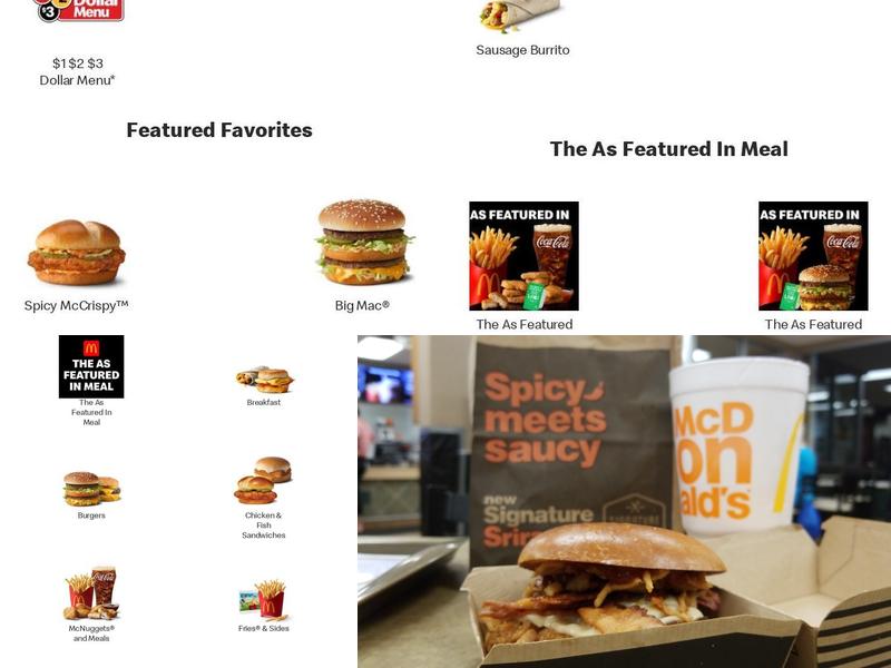 McDonald's Menu