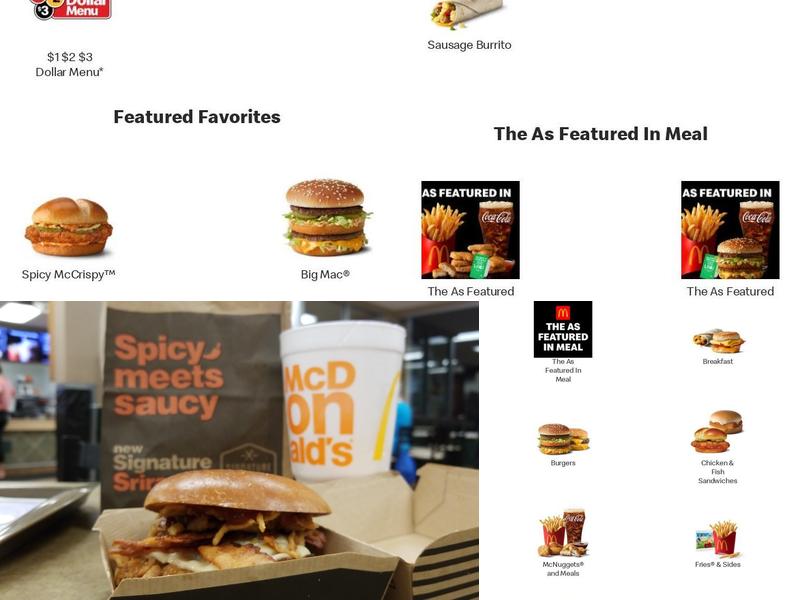 McDonald's Menu