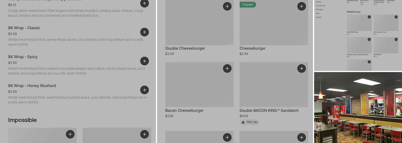 Burger King Menu