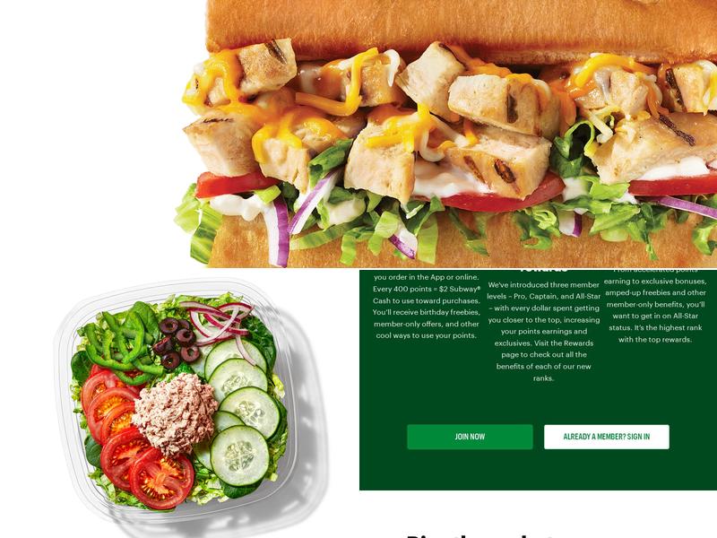 Subway Menu