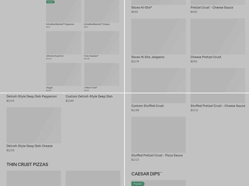 Little Caesars Pizza Menu