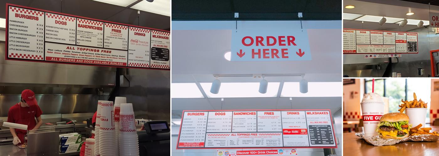Five Guys Menu